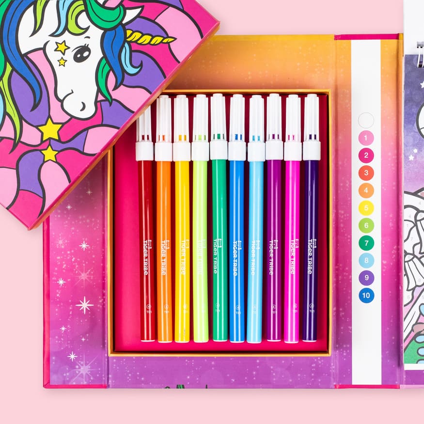 Tiger Tribe Colour by Numbers | Unicorn Dreaming