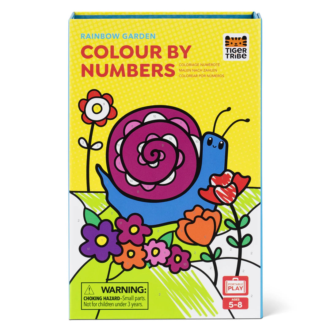 Tiger Tribe Colour by Numbers Rainbow Garden