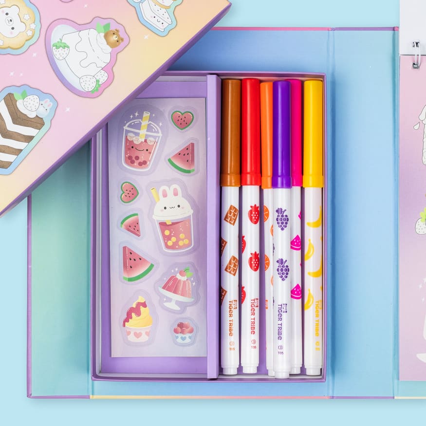 Tiger Tribe Scented Stacks Of Stickers | Dreamy Desserts