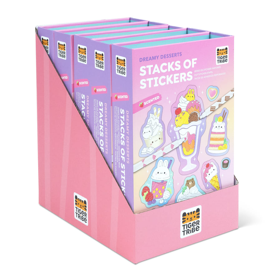 Tiger Tribe Scented Stacks Of Stickers | Dreamy Desserts