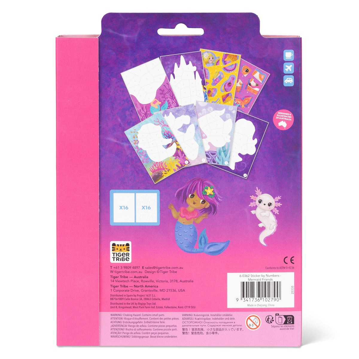 Tiger Tribe | Sticker By Numbers - Mermaid Friends