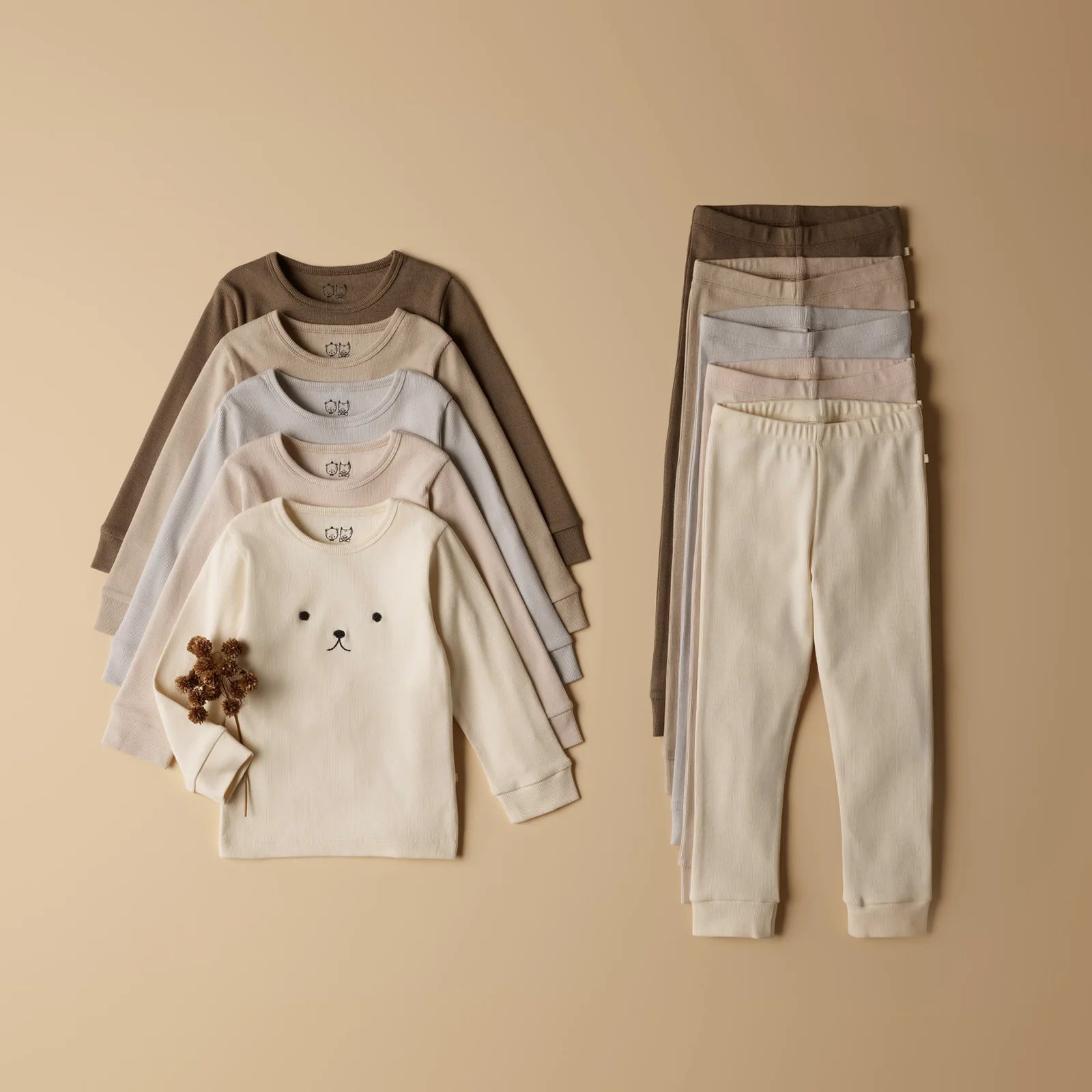 Wilson & Frenchy | Organic Rib L/S Pyjamas | Cloud