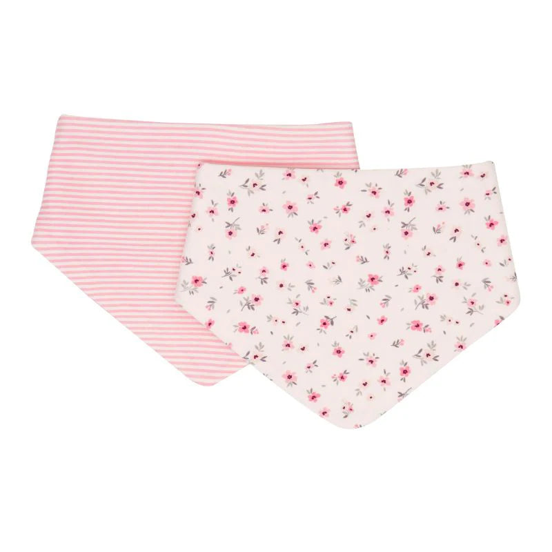 All4Ella | Bandana Bibs 2pk | Pink Petals