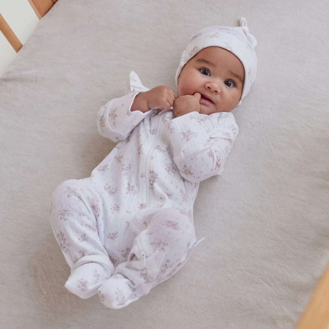 Aster & Oak Zip Romper | Posie Floral