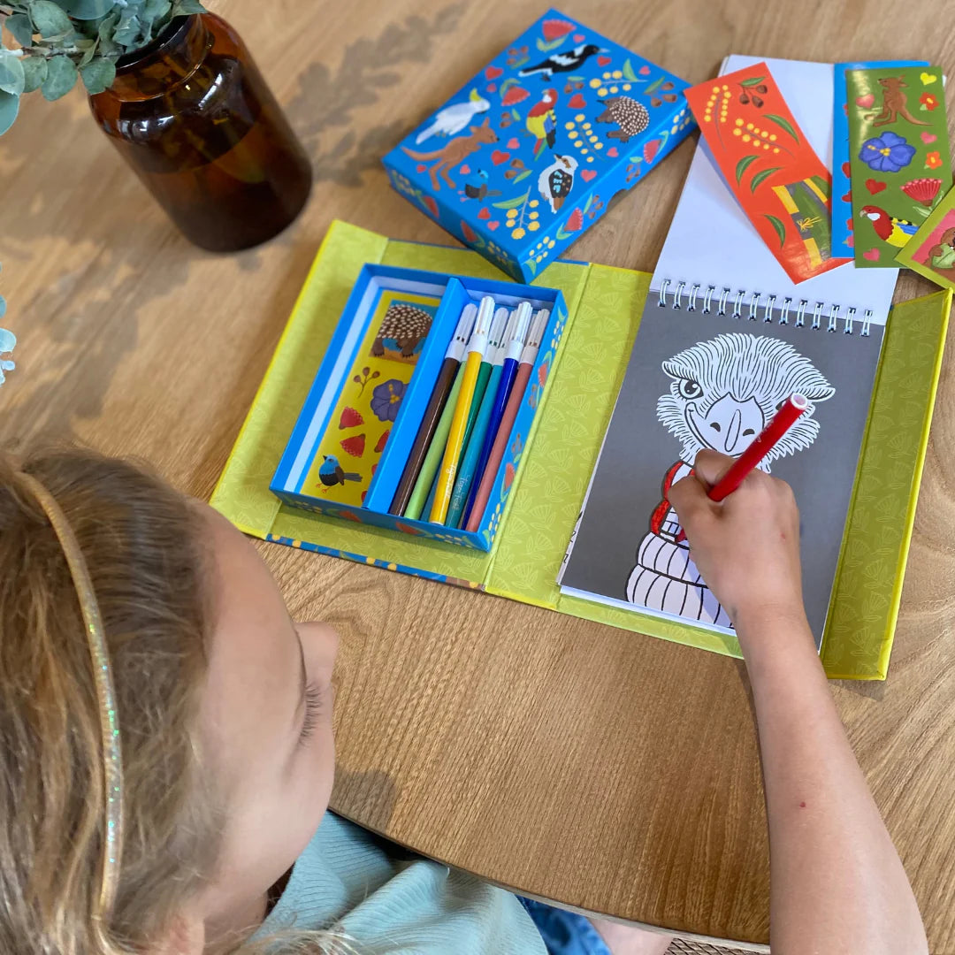 Tiger Tribe Aussie Animals Colouring Set