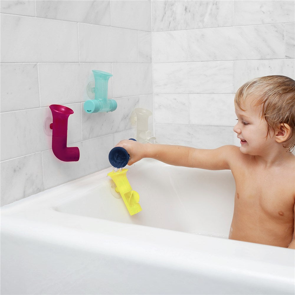 Boon PIPES Building Bath Toys Navy/Yellow
