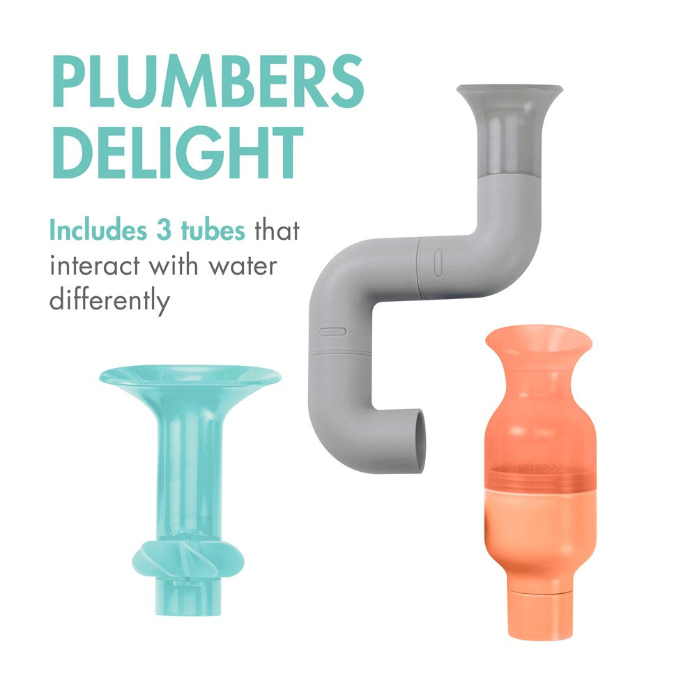 Boon TUBES Building Bath Toys Aqua/Grey