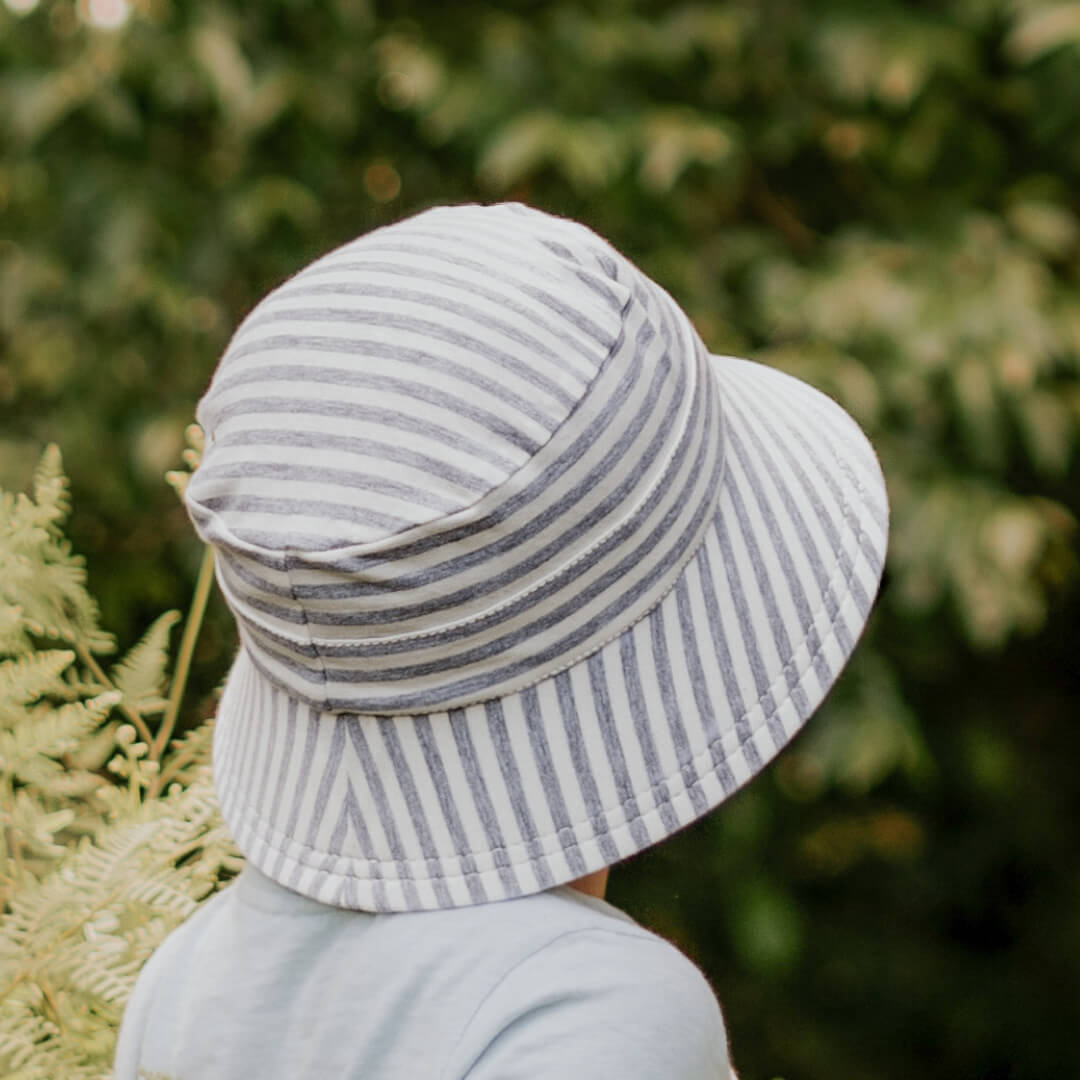 Bedhead Classic Bucket Hat Grey Stripe
