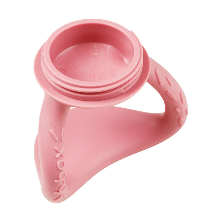 B.box Chill‑Fill teether in Blush – BPA‑free silicone chew toy with cool‑touch inners and easy‑grip rings