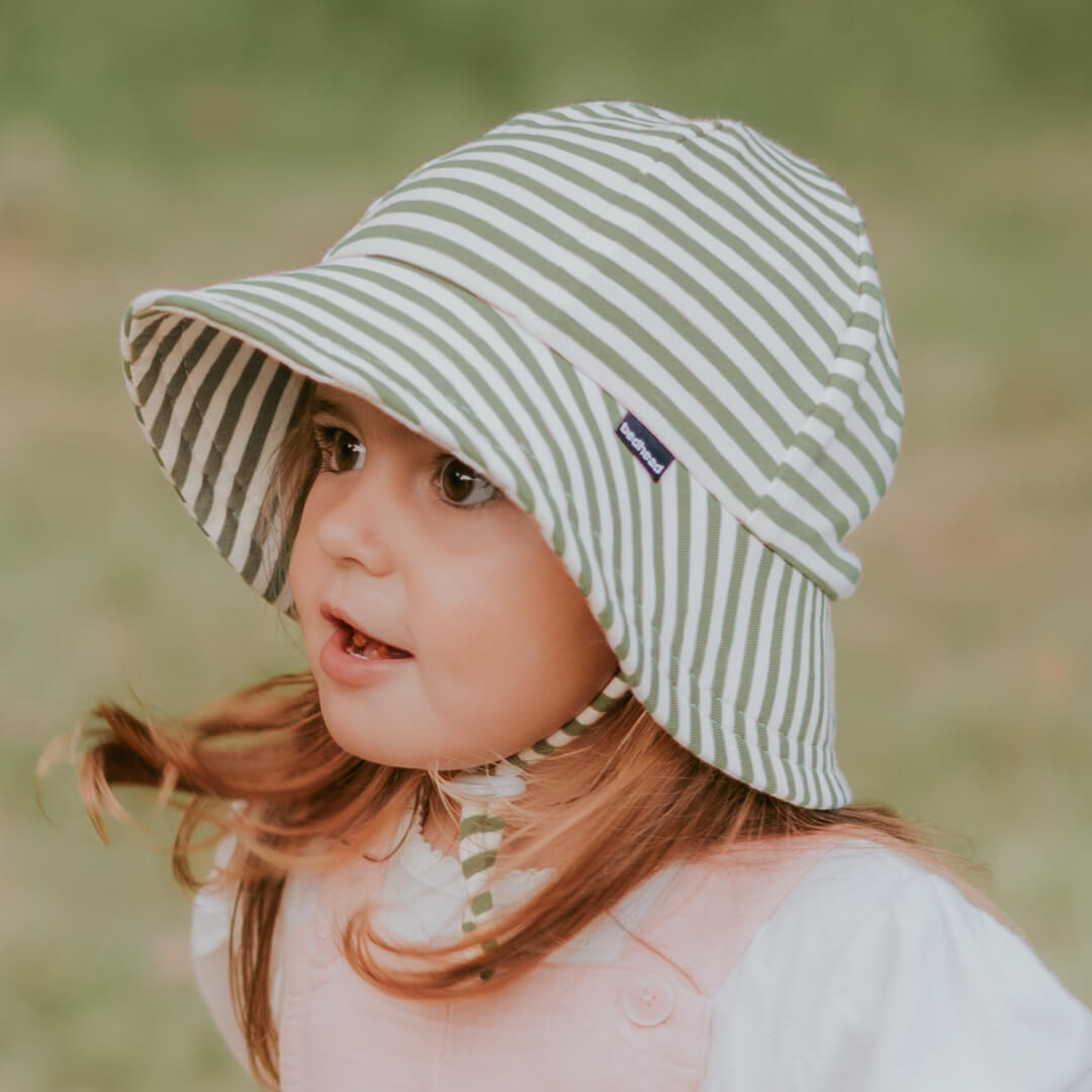 Bedhead Toddler Bucket Hat Khaki Stripe