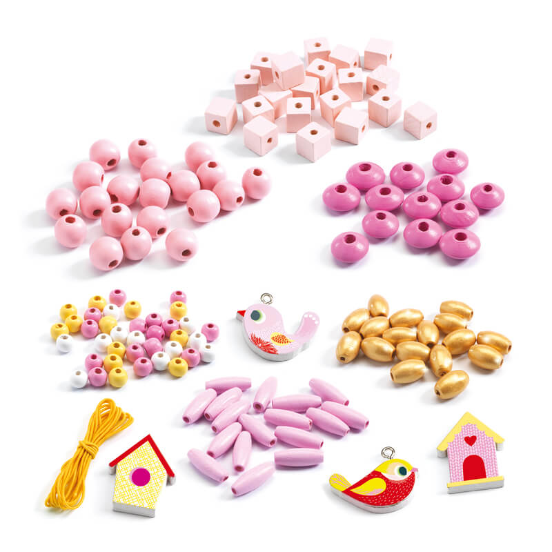 Djeco Birds Wooden Beads
