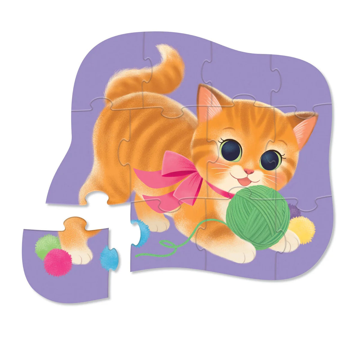 Crocodile Creek | Mini Puzzle 12 pc - Cute Kitten