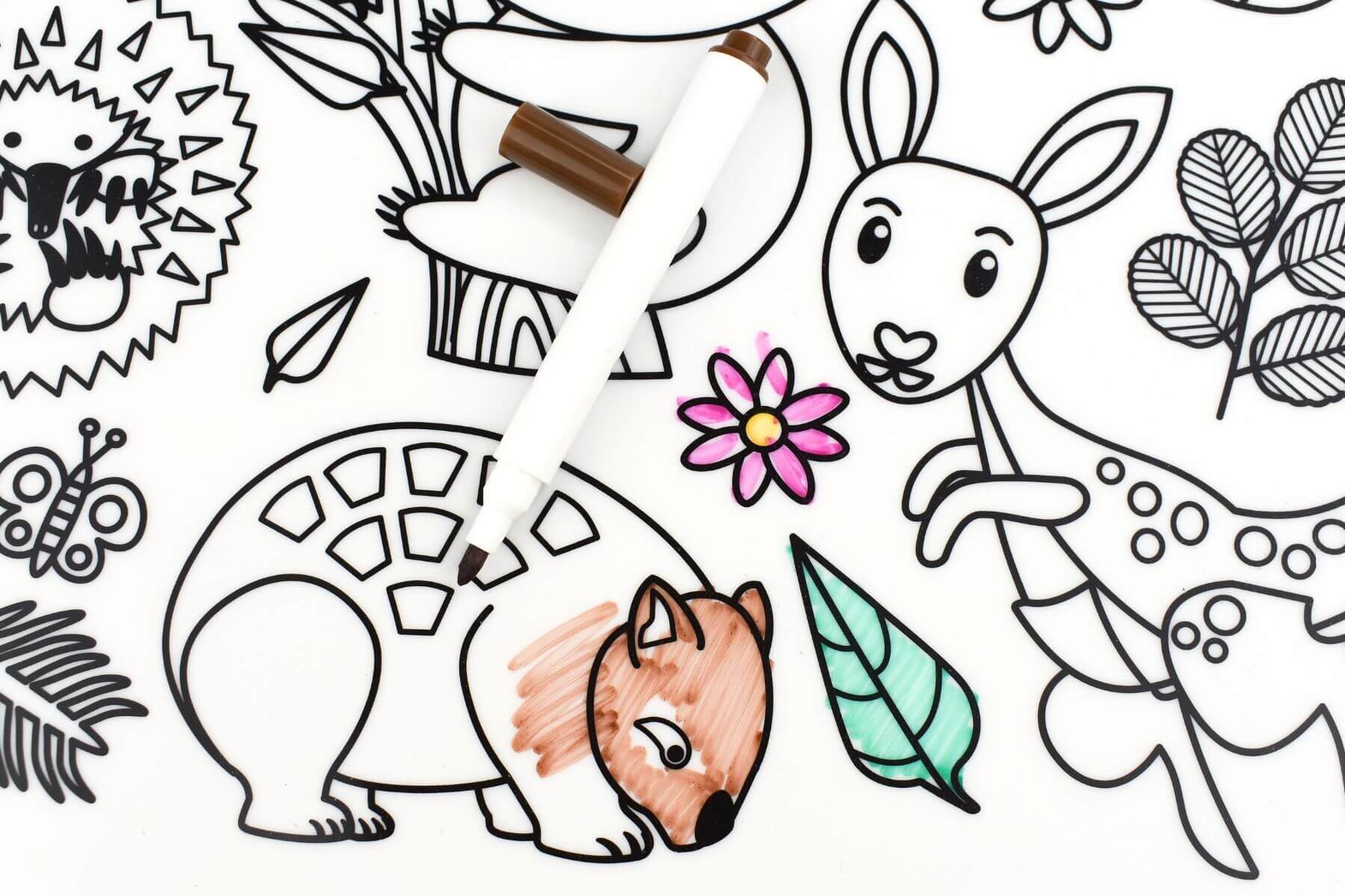 Reusable Silicone Drawing Mat | Australian Animals