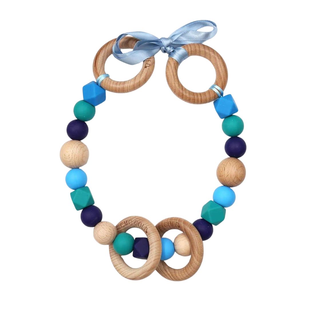 CMC | Pram Garlands | Navy, Biscay Bay, & Cornflower Blue