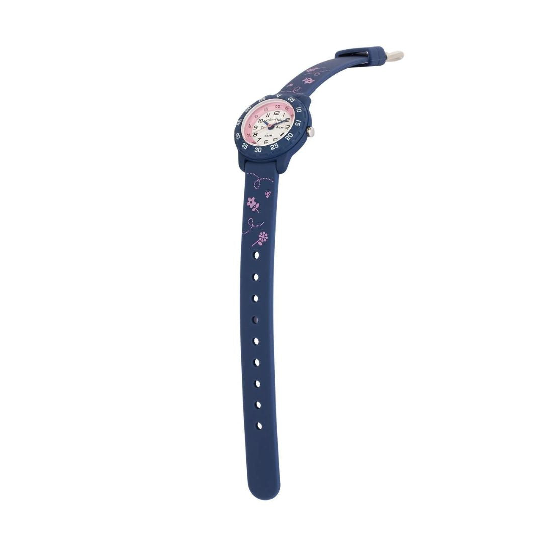 Cactus Watch | Junior Time Teacher | Blue & Pink Flowers