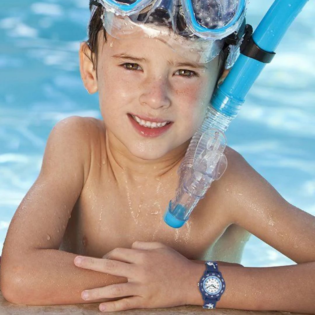 Cactus Watch | Junior Time Teacher | Blue / Dinosaur