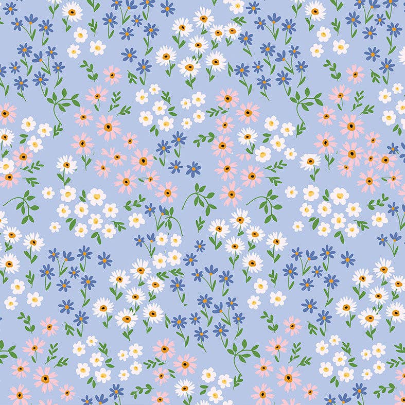 Chino Club | Blue Floral Kids Keep Cup 8oz