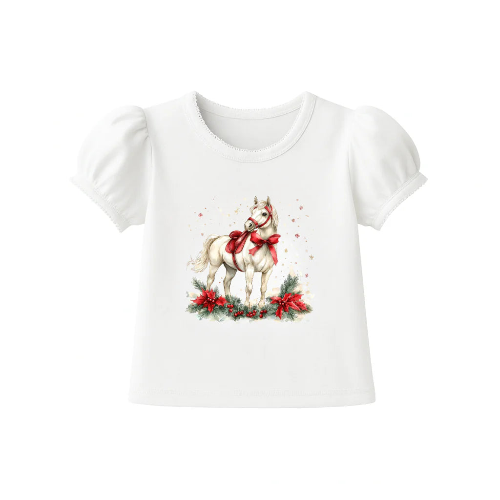 Confetti Kidz | Bamboo Tee | Mistletoe Starlight Pony
