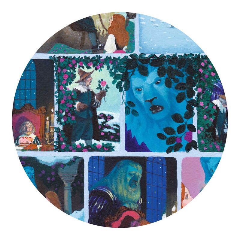 Djeco Beauty & the Beast Story Puzzle 100pc