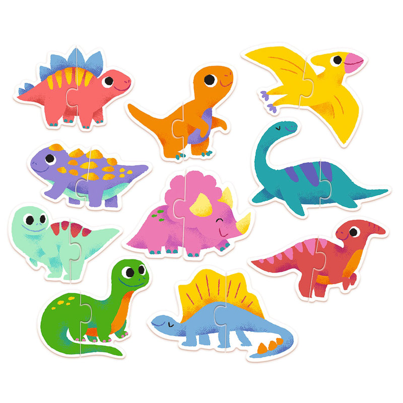 Djeco | Duo Dinosaur 20pc Puzzle