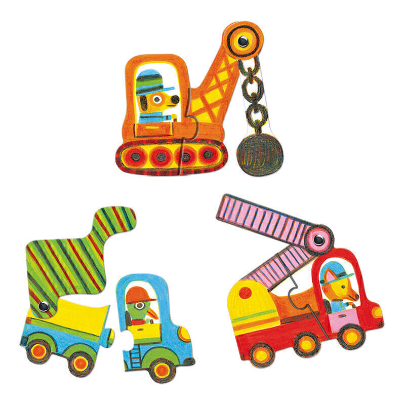 Djeco | Duo Vehicles 12pc Puzzle