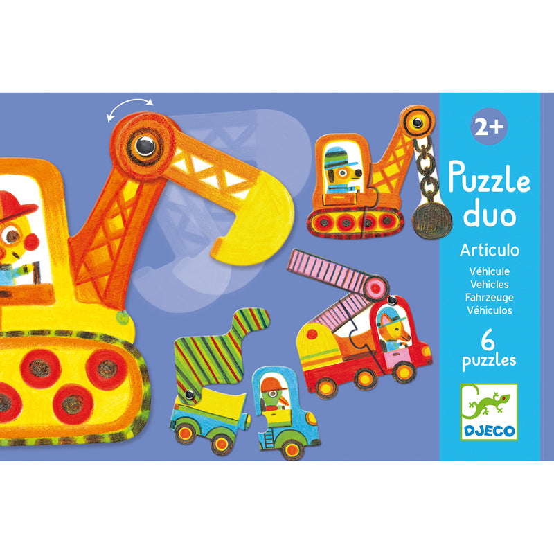Djeco | Duo Vehicles 12pc Puzzle