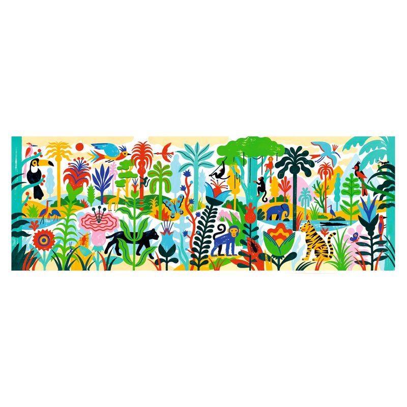 Djeco | Jungle Gallery Puzzle with Poster 100pc