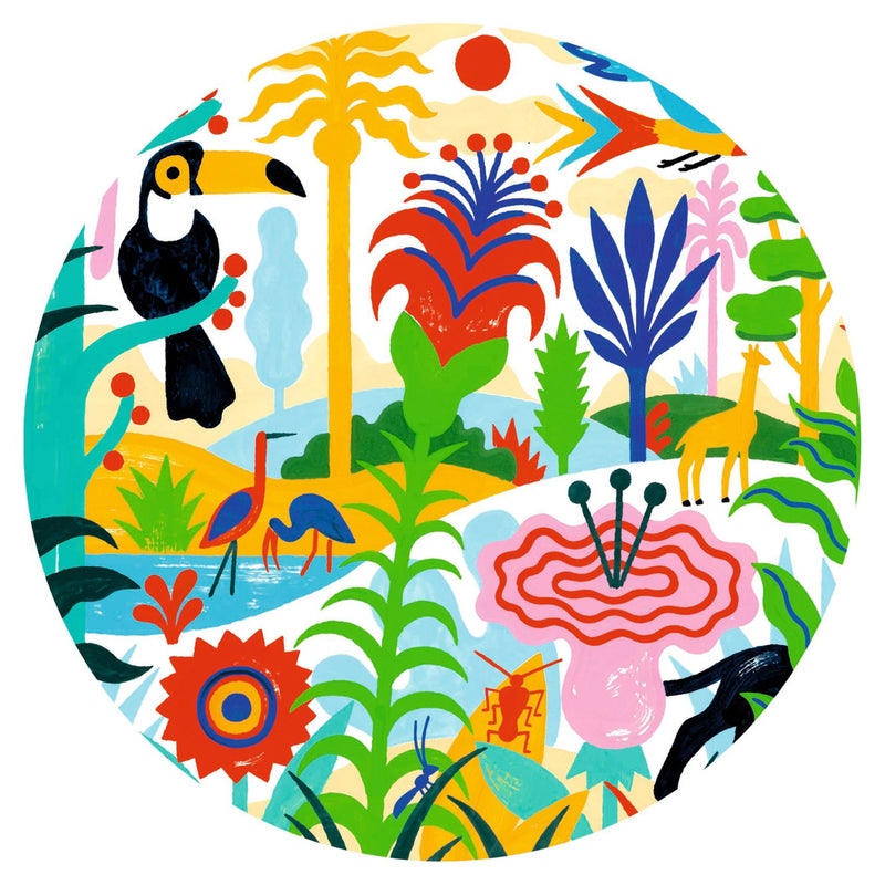 Djeco | Jungle Gallery Puzzle with Poster 100pc