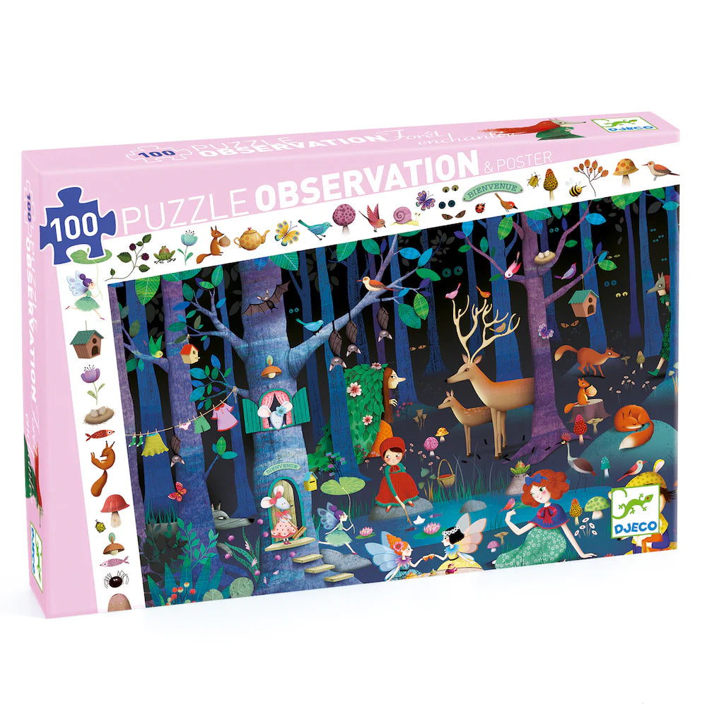 Djeco | Observation Puzzle | Enchanted Forest 100pc