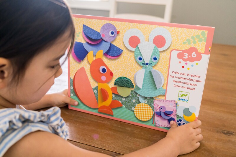 Djeco Round & Round Paper Collage