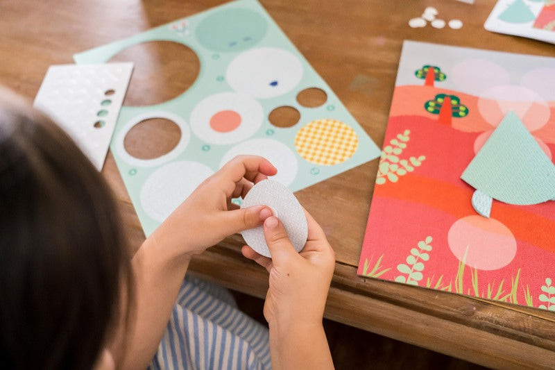 Djeco Round & Round Paper Collage