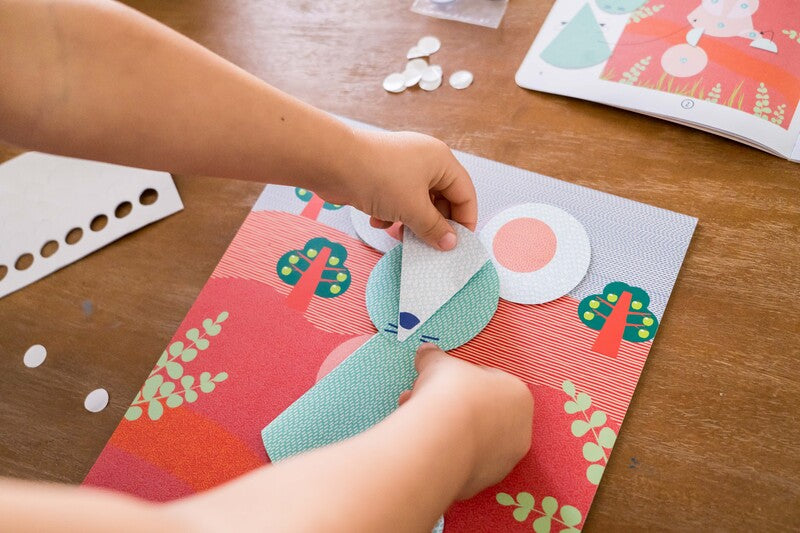 Djeco Round & Round Paper Collage