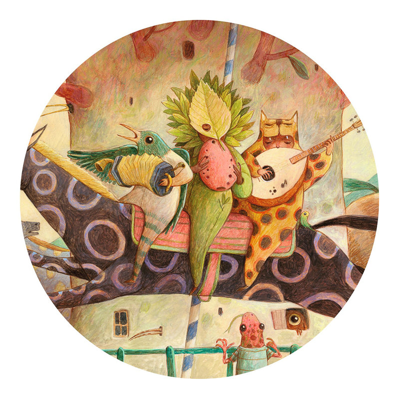 Djeco Wonderful Ride Gallery Puzzle with Poster 100pc