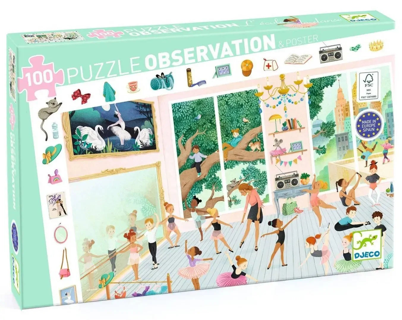 Djeco | Observation Puzzle | The Dance School 100pc