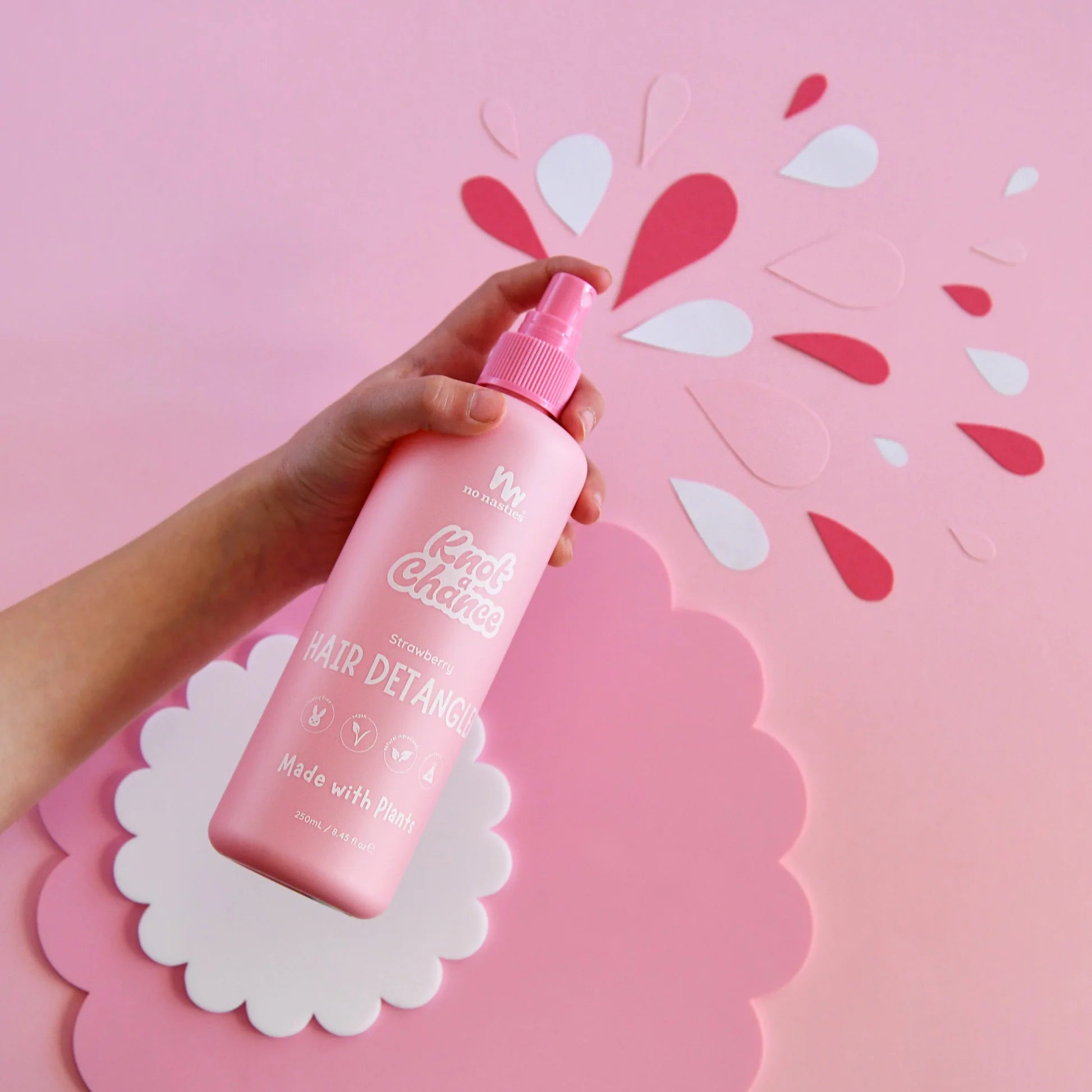No Nasties Kids | Natural Plant Based Hair Detangler in Strawberry