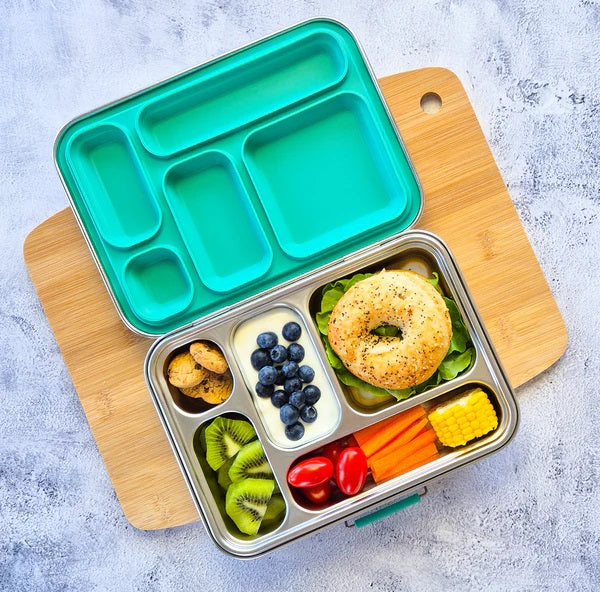 Ecococoon | Bento Box 5 Stainless Steel Leak Proof | Emerald Green