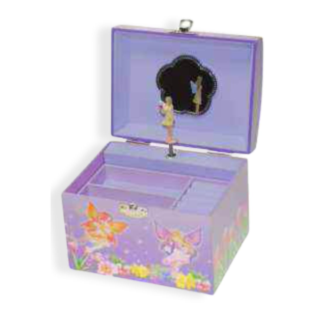 Fairies Musical Jewel Box with Pearl Handle