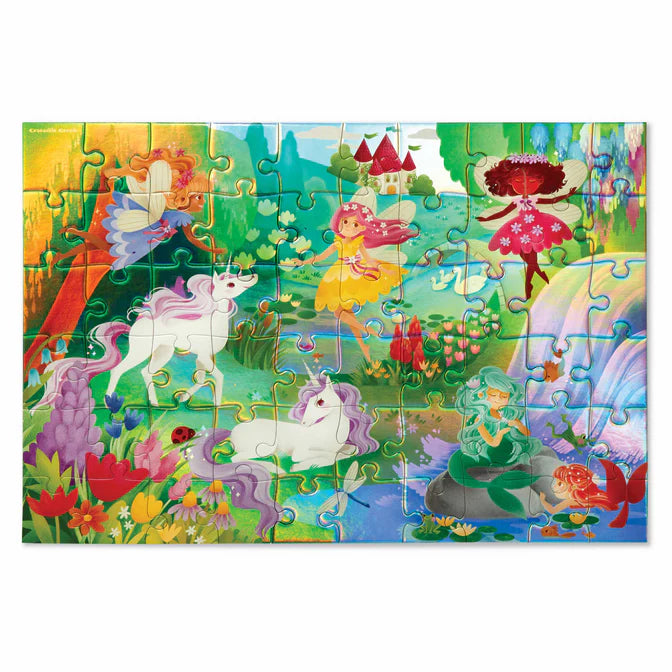 Crocodile Creek | Foil Puzzle | Magical Friends 60pc