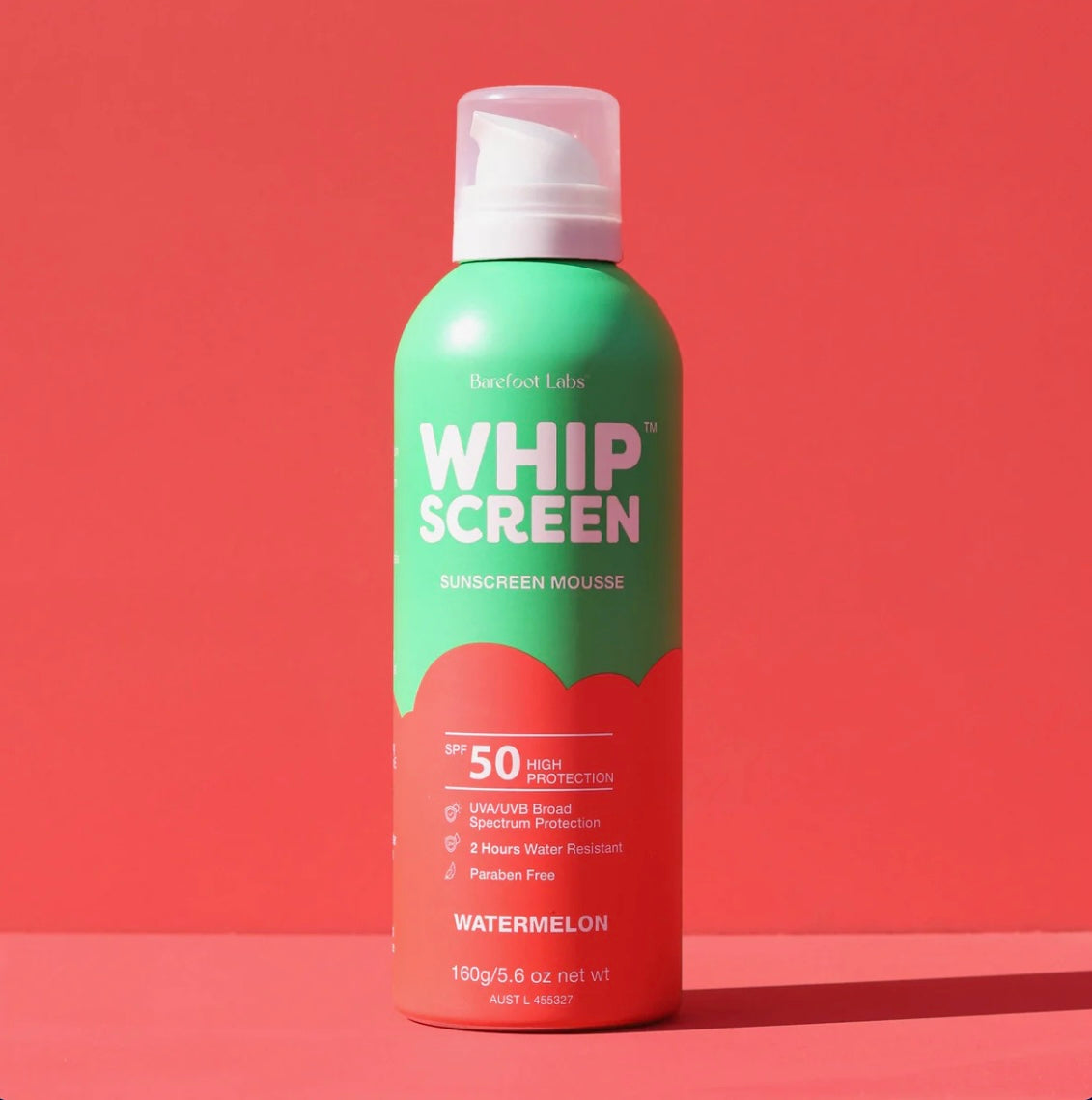 WHIPSCREEN™ SPF50 Sunscreen Mousse | Watermelon Scent