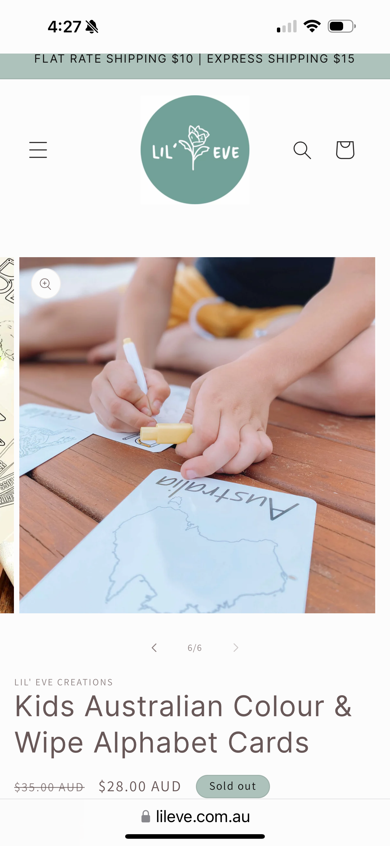 Lil'Eve Alphabet Cards