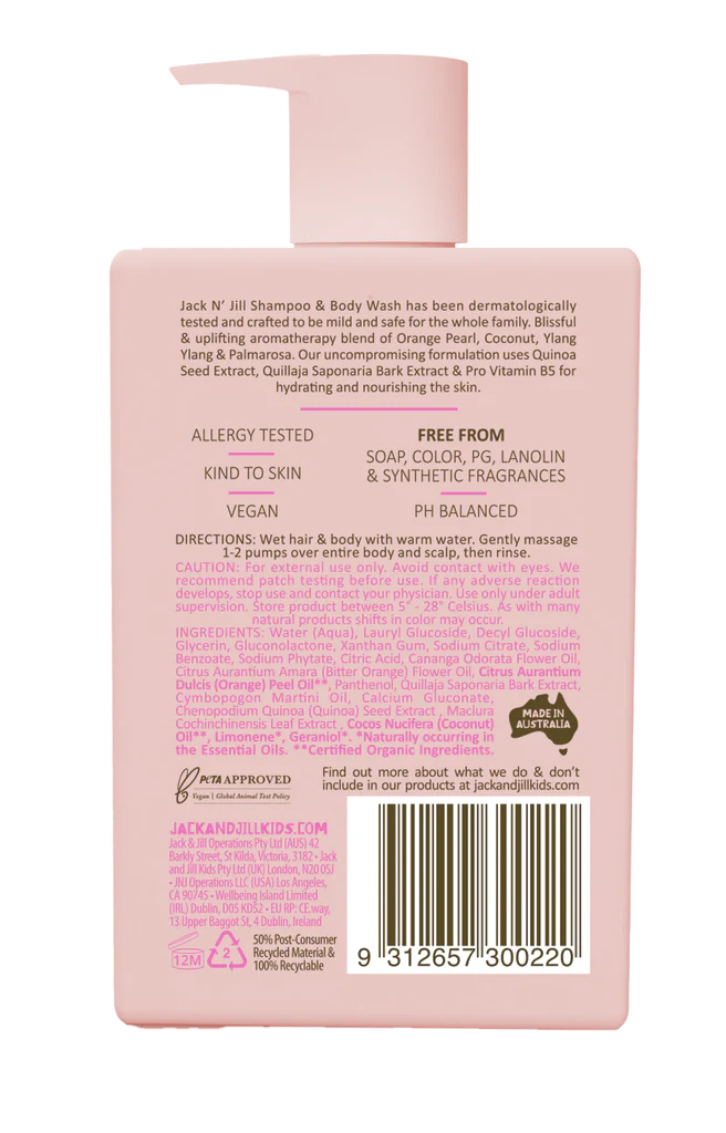 Jack N' Jill | Natural Shampoo & Body Wash 300ml