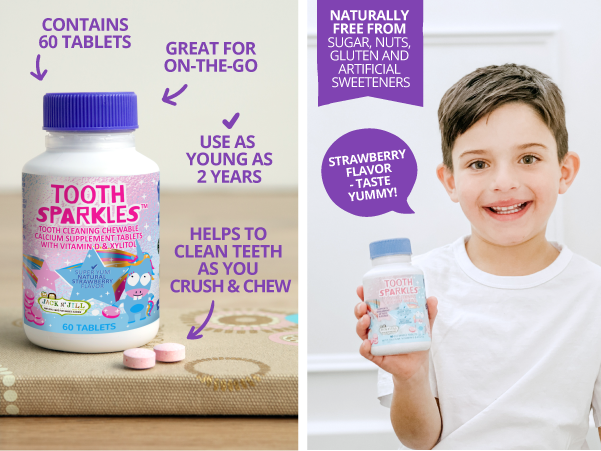 Jack N' Jill | Tooth Sparkles Tooth Cleaning Chews 60 pack