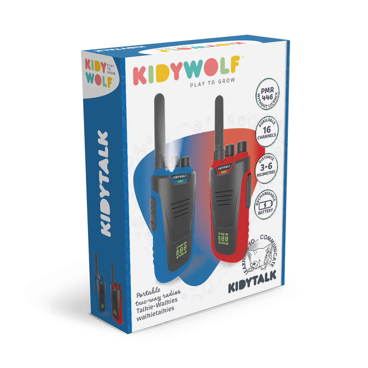 Kidywolf | Kidytalk | Walkie Talkie | Blue Red