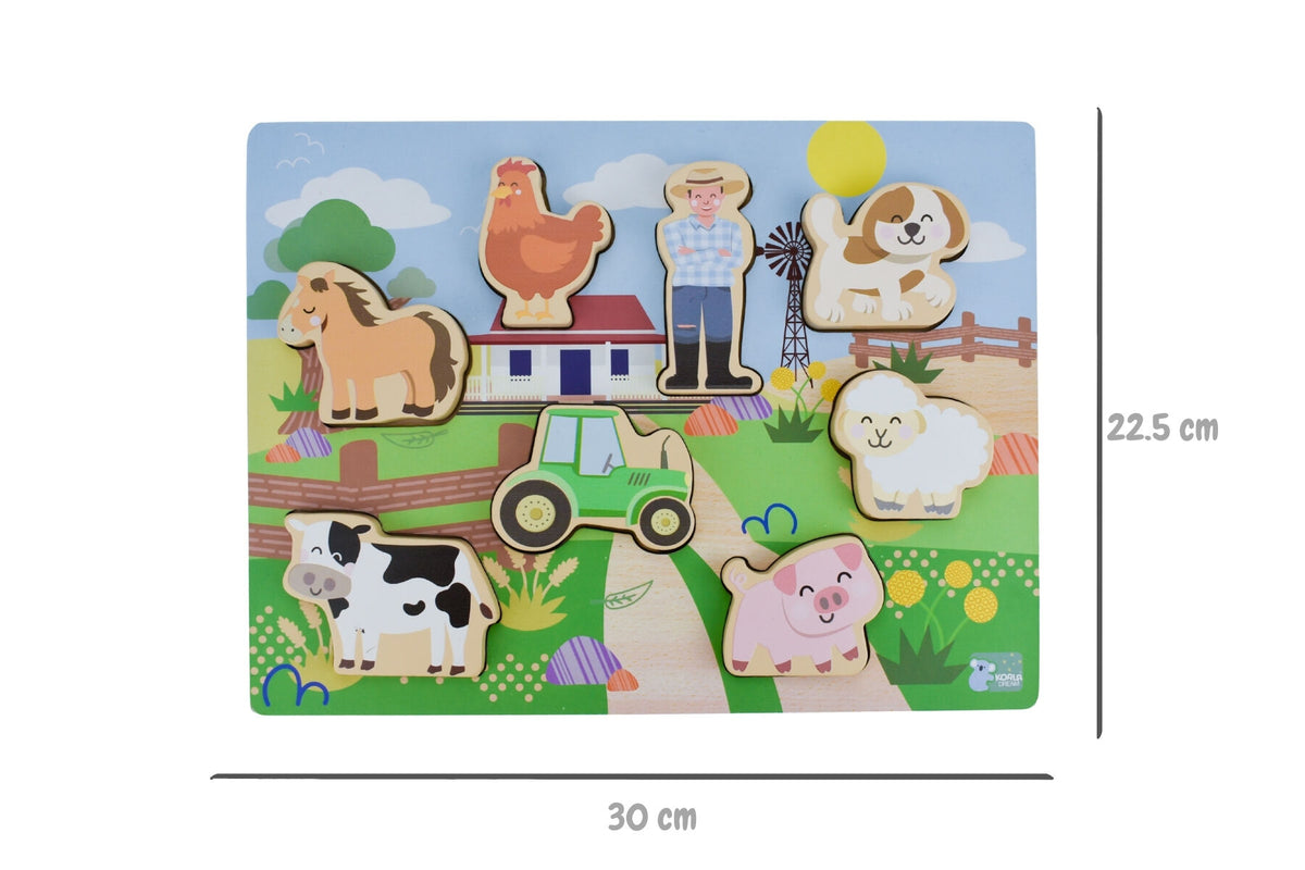 Koala Dream | Chunky Wooden Puzzle | Aussie Farm Animals