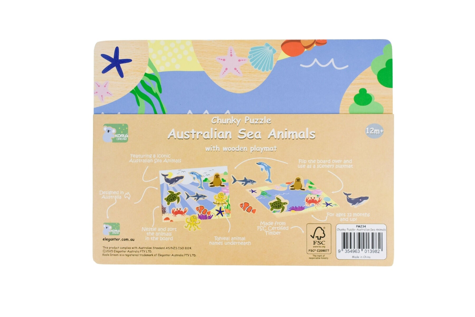 Koala Dream | Chunky Wooden Puzzle | Sea Animals