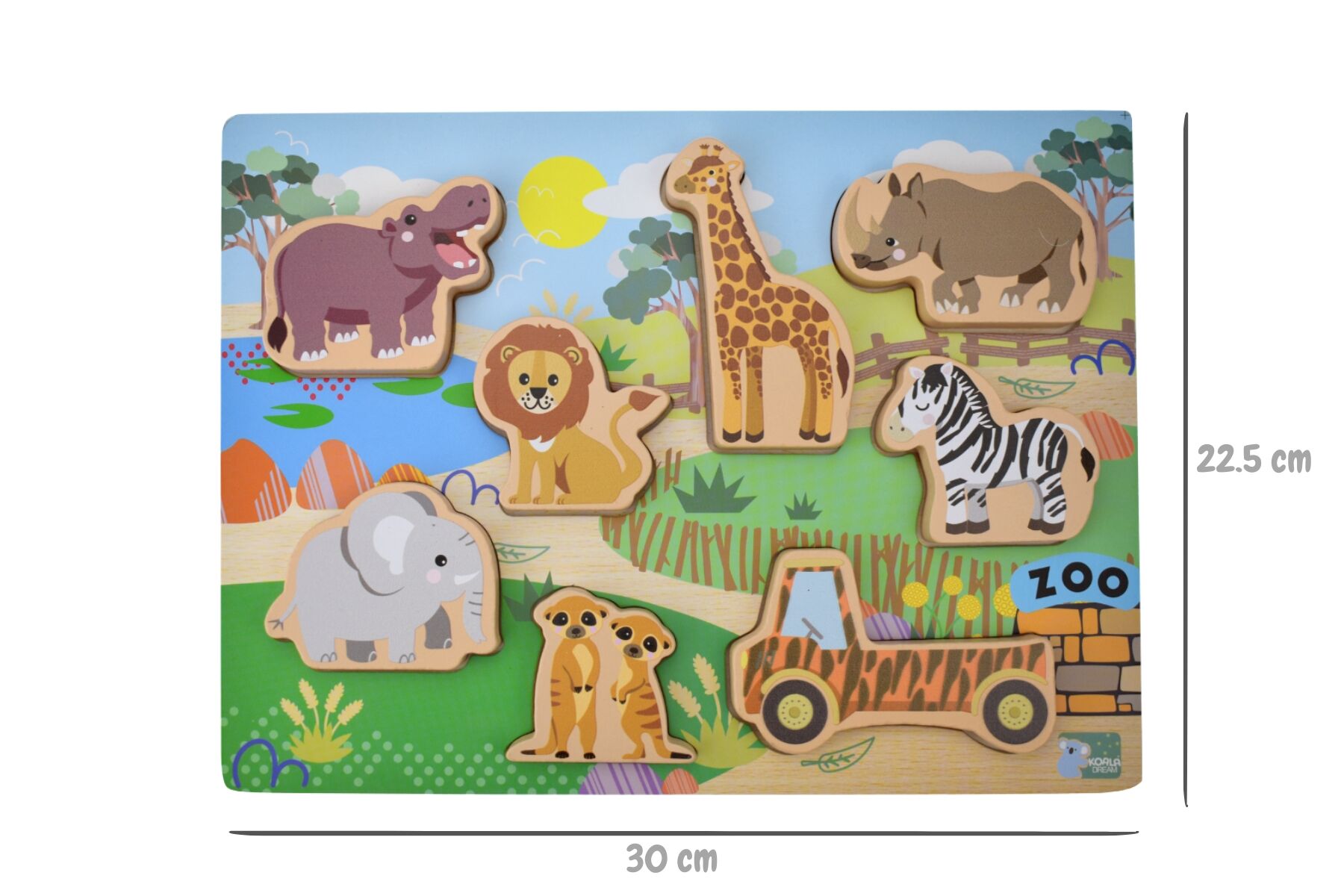 Koala Dream | Chunky Wooden Puzzle | Zoo Animals