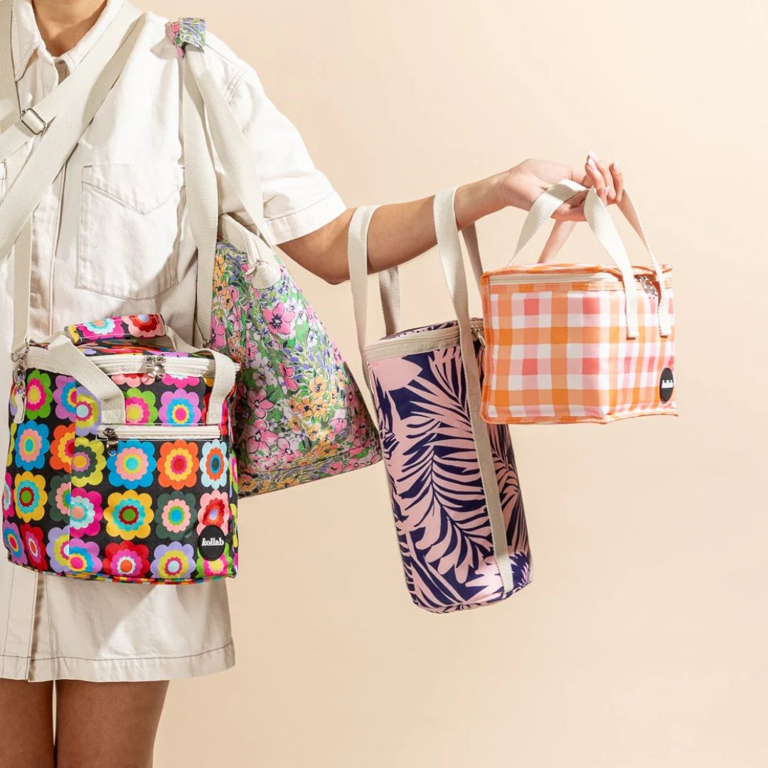 Kollab | Lunch Bag Watermelon Peach Check