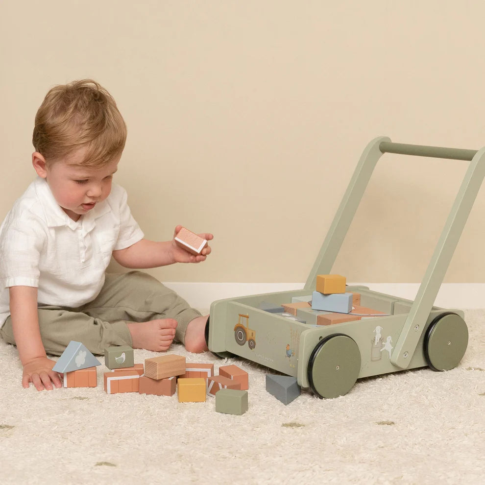 Little Dutch | Little Farm Block Trolley