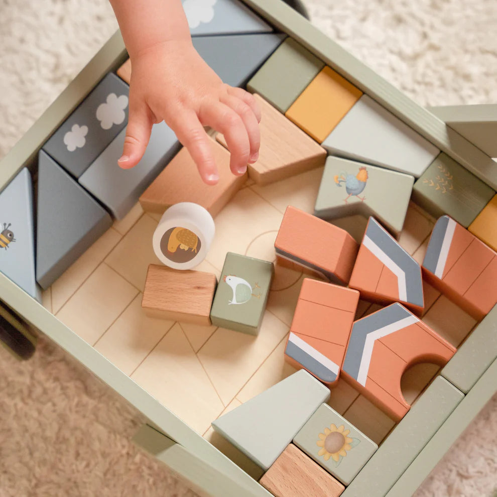 Little Dutch | Little Farm Block Trolley