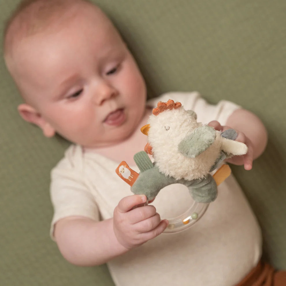 Little Dutch | Little Farm Ring Rattle Chicken